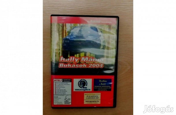 Rally mánia, Bukások 2004 DVD, újszerű