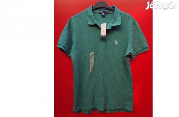 Ralph Lauren U.S. Polo Assn galléros zöld póló (eredeti, új, címkés)