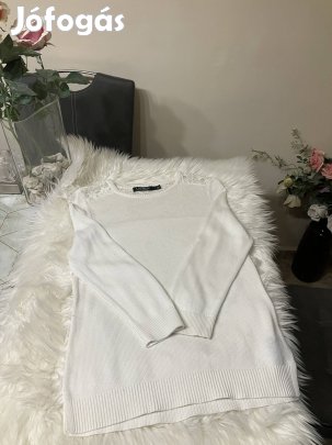 Ralph Lauren női törtfehér színű rugalmas kötött blúz