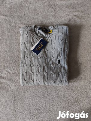 Ralph Lauren szürke kötött pulóver