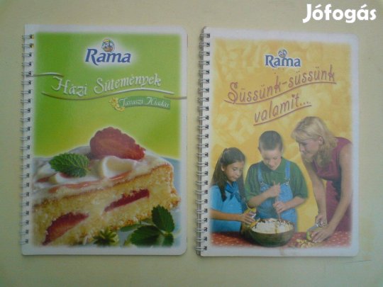Rama süteményes könyv 2 db + 1 Rama Tavaszi receptfüzet