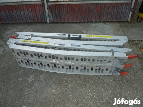 Rámpa utánfutóhoz,alumínium, összecsukható, újszerű