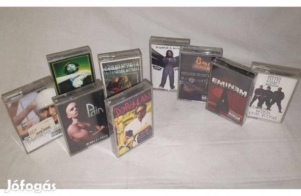 Rap, hip-hop zenés kazetta-gyűjtemény