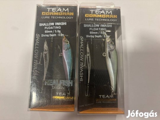 Rapala/wobbler,2 db Cormoran Iwashi egyben