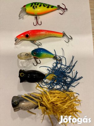 Rapala/wobbler,5 db wobbler egyben eladó