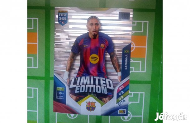 Raphinha (FC Barcelona) Panini Fifa 365 2026 XXL Limited kártya