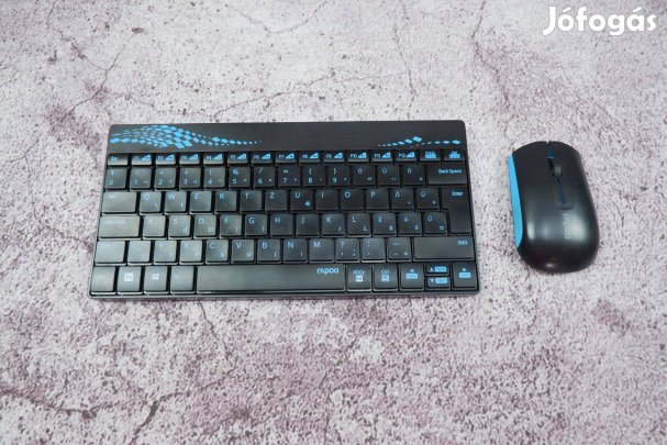 Rapoo 8000 Billentyűzet + egér magyar vezeték nélküli hibás