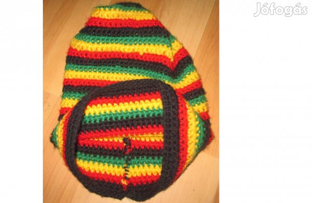 Raszta, színes kötött sapka