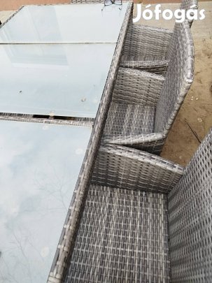 Rattan étkező garnitúra 