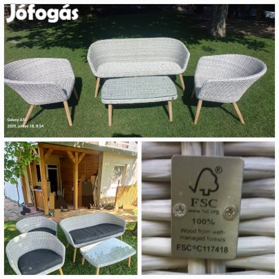 Rattan hatású kerti bútor eladó