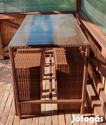 Rattan kerti bútor szett,bár szett