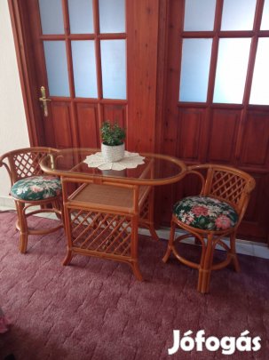 Rattan reggeliző szett