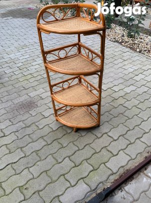 Rattan sarok polc