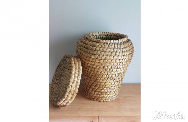 Rattan szennyes kosár