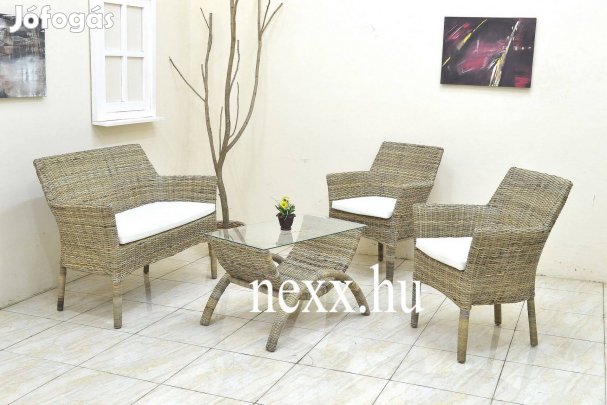 Rattan ülőgarnitúra | Marksmen | nád ülőgarnitúra, világos barna, új