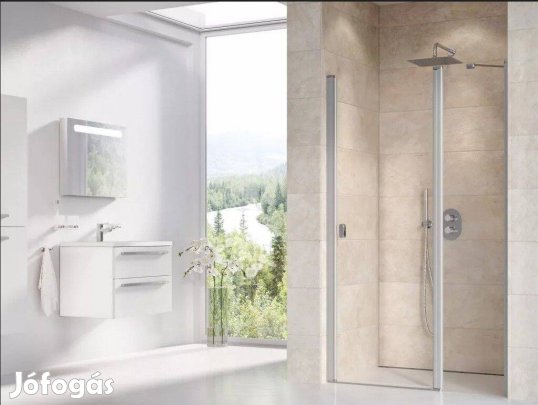 Ravak Chrome zuhanyajtó+fix oldalfal Új!
