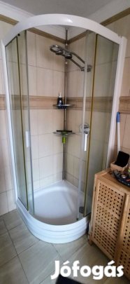 Ravak negedköríves zuhanykabin+ Ravak Elipso zuhanytálca eladó