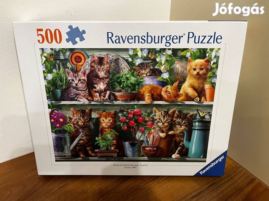 Ravensburger Cicák a polcon puzzle kirakó 500 db játék