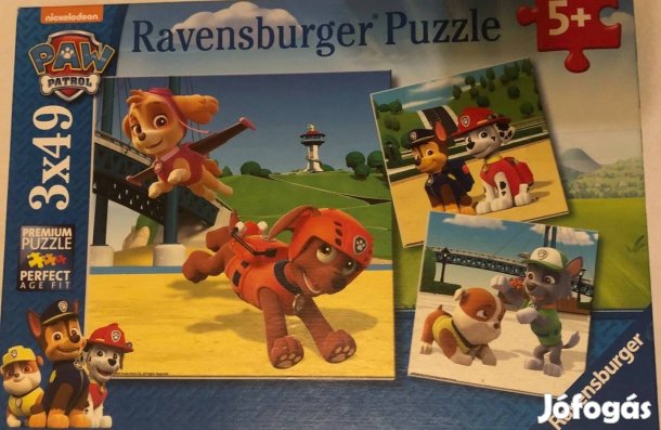 Ravensburger: Mancs őrjárat 3 x 49 darabos puzzle