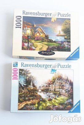 Ravensburger puzzle készlet 2 db, hiánytalanok