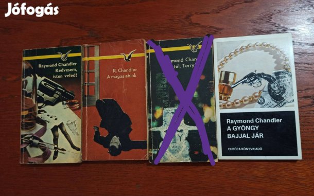 Raymond Chandler krimi könyvcsomag / 3 db könyv