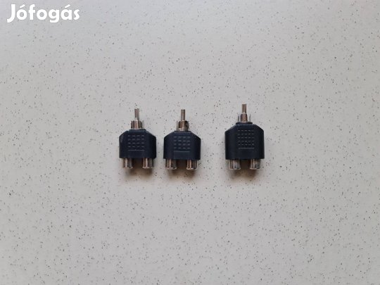 Rca elosztó adapter 3 db