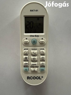 Rcool RKT-01 univerzális klíma távirányító