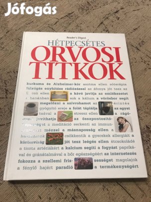 Reader's Digest - Hétpecsétes orvosi titkok c. könyv Új!