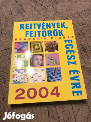 Reader's Digest - Rejtvények, fejtörők egész évre 2004 c. könyv Új!