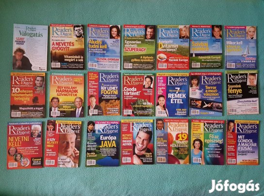 Reader's Digest magazinok - 1997-2007-es számok (30 db)