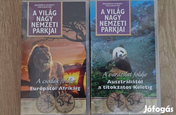Readers Digest: A világ nagy nemzeti parkjai 2 db VHS