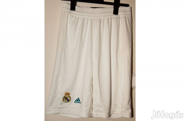 Real Madrid 3/4es eredeti adidas fehér rövid nadrág (XL, 176)