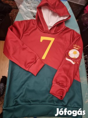 Reál Madrid CR kapucnis pulover 7-8 éves Új 