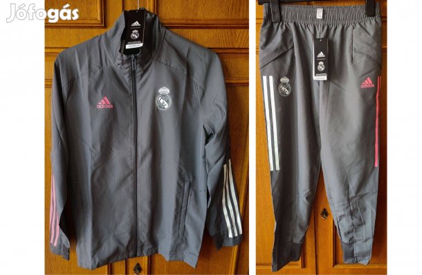 Real Madrid eredeti, új, címkés szürke gyerek szabadidő szett (M,152)