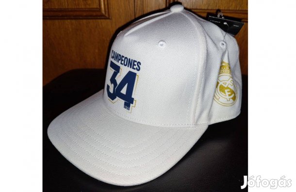 Real Madrid eredeti adidas 34. Bajnoki fehér snapback sapka
