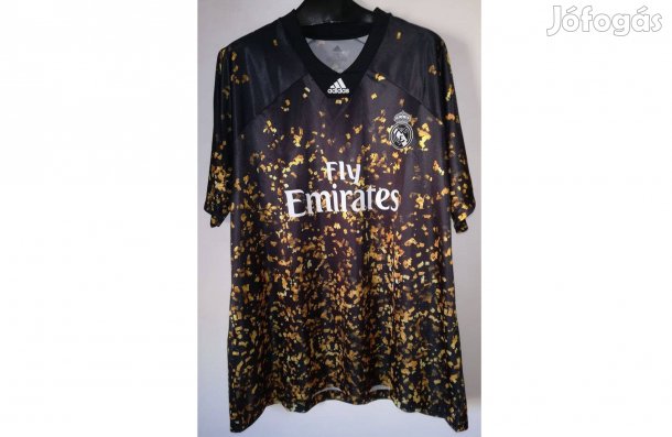 Real Madrid eredeti adidas EA Sport limitált kiadású arany mez (2XL)