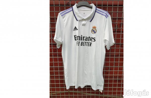 Real Madrid eredeti adidas fehér 2022-23 centenáriumi mez (XL)