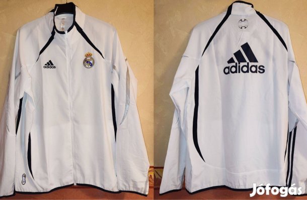 Real Madrid eredeti adidas fehér cipzáras centenáriumi felső