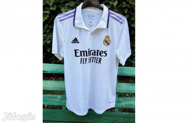 Real Madrid eredeti adidas fehér galléros centenáriumi mez (M)