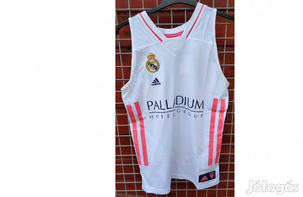 Real Madrid eredeti adidas fehér pink kosaras mez