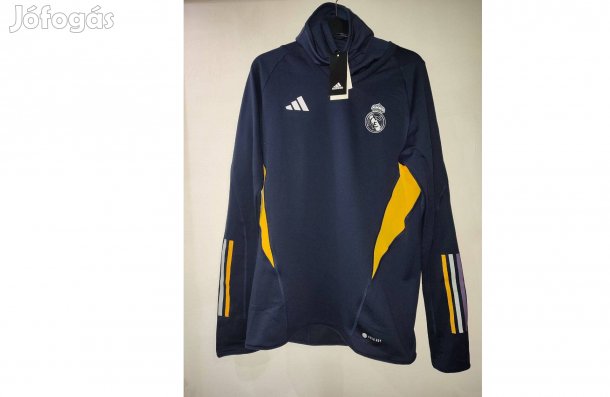Real Madrid eredeti adidas kék arany magasnyakú felső