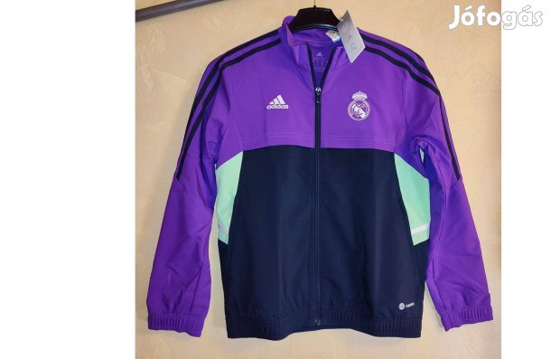 Real Madrid eredeti adidas lila cipzáras gyerek felső (M, 152)