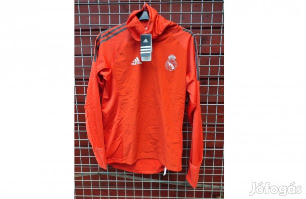 Real Madrid eredeti adidas piros magas nyakú climawarm felső (M)