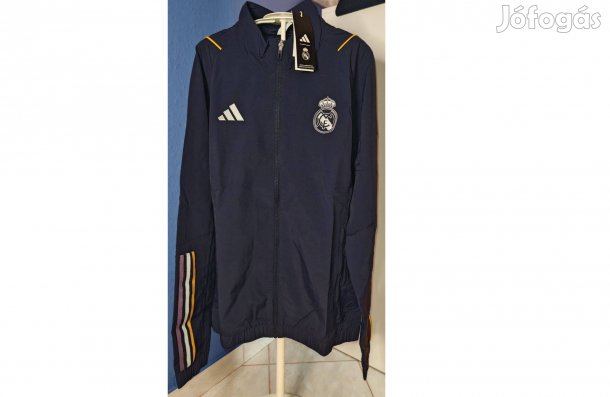 Real Madrid eredeti adidas sötétkék cipzáras felső (M-es)