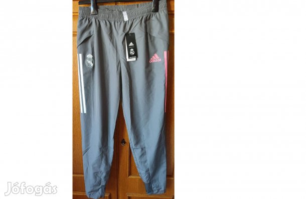 Real Madrid eredeti adidas szürke hosszú nadrág (XL,176)