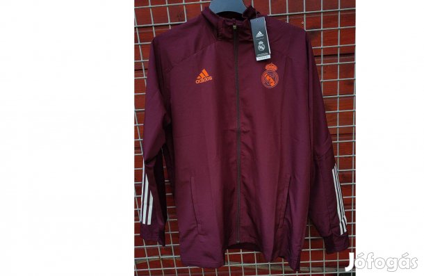 Real Madrid eredeti bordó adidas cipzáras tréningfelső (L)