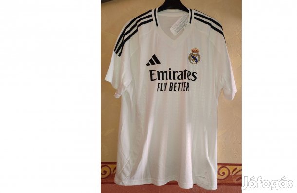 Real Madrid eredeti fehér adidas 2024-25 mez (XL)