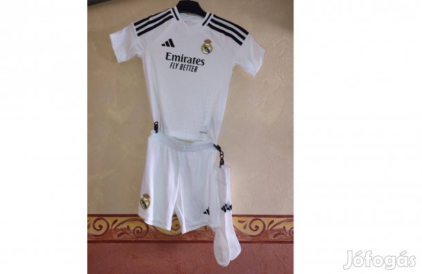 Real Madrid eredeti fehér fekete 2024-25 adidas mez szett (116)