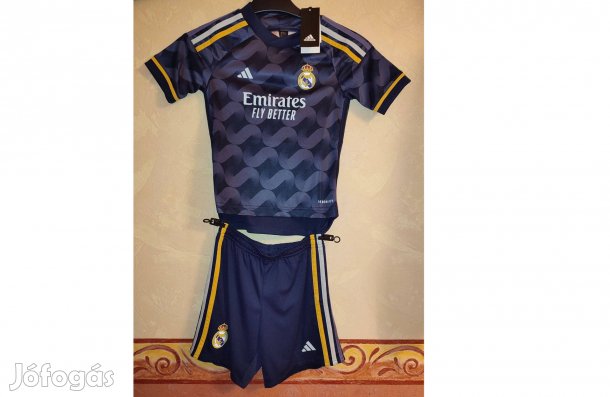 Real Madrid eredeti fekete adidas 2023-24 gyerek szett (116)