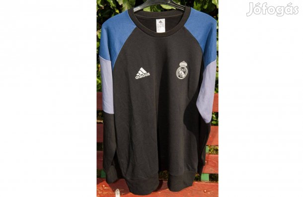 Real Madrid eredeti lila fekete adidas pulóver 2XL